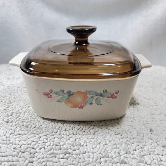 Corning Ware Abundance A-1 1/2- B 1.5 Liter Dish ~6"W x ~3.5" H Casserole Dish - Picture 2 of 16